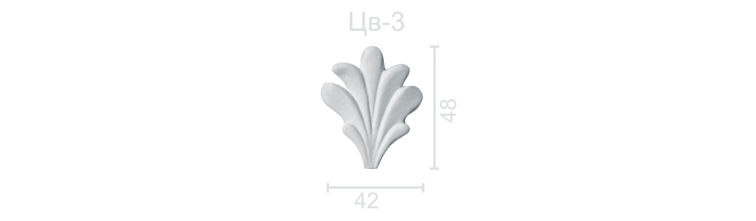 Форма для гипса “цветок” (арт. YS-13)